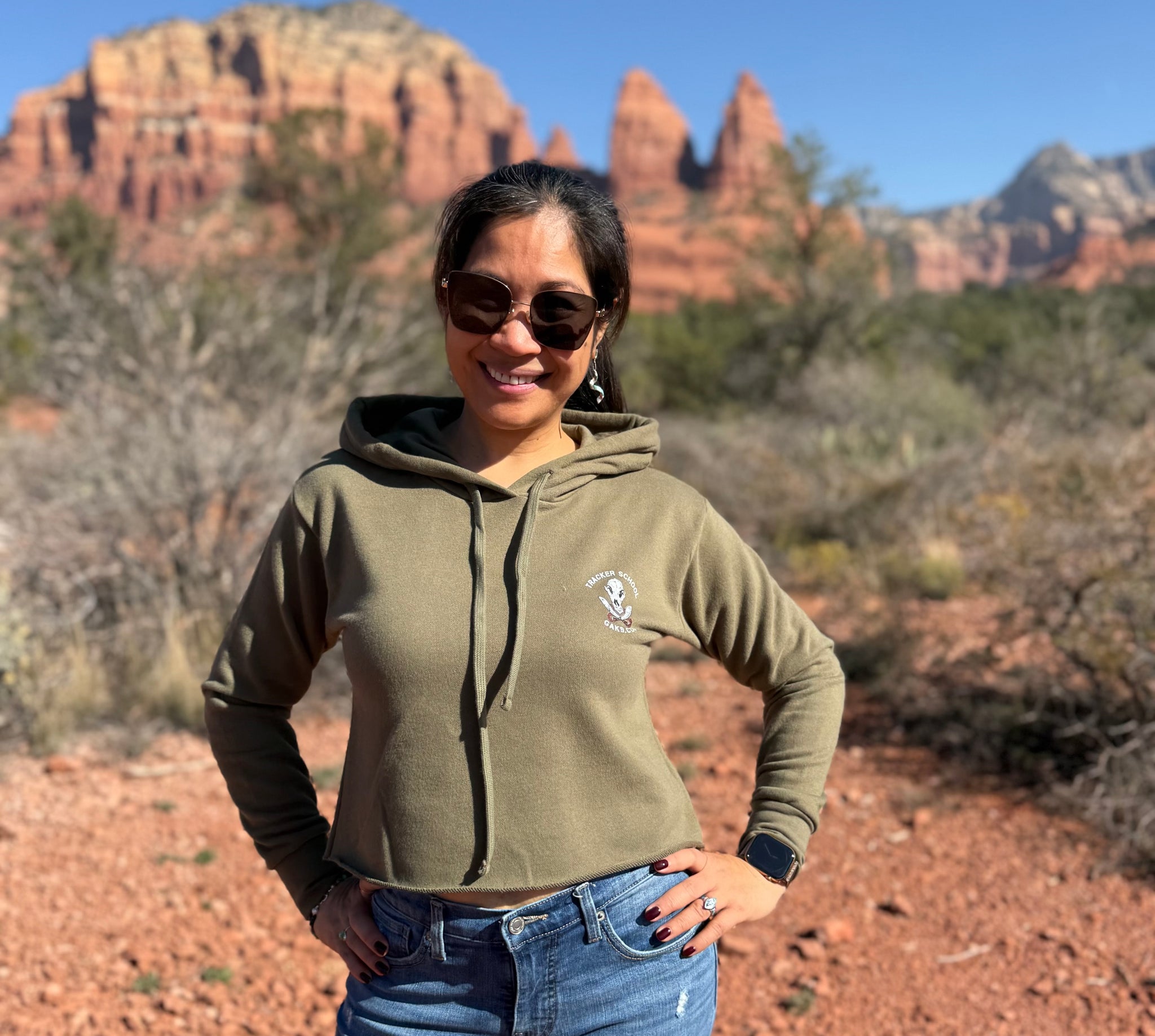 Stay Deadly Crop Top Hoodie