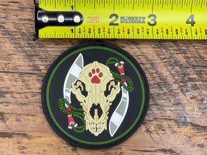 Wolf Skull Tao Patch-PVC 3"