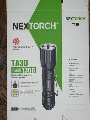 Tracker School Torch-Tactical 1300 Lumen Compact Flashlight