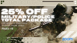 Discounted Military/ Police Total Package- Two Weeks to Operational Tracking Online Courses Phases 1-10