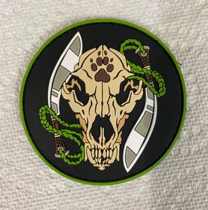 Wolf Skull PVC Patch